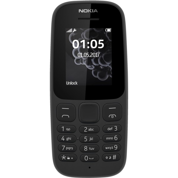 Nokia 105 Dual Sim Negro